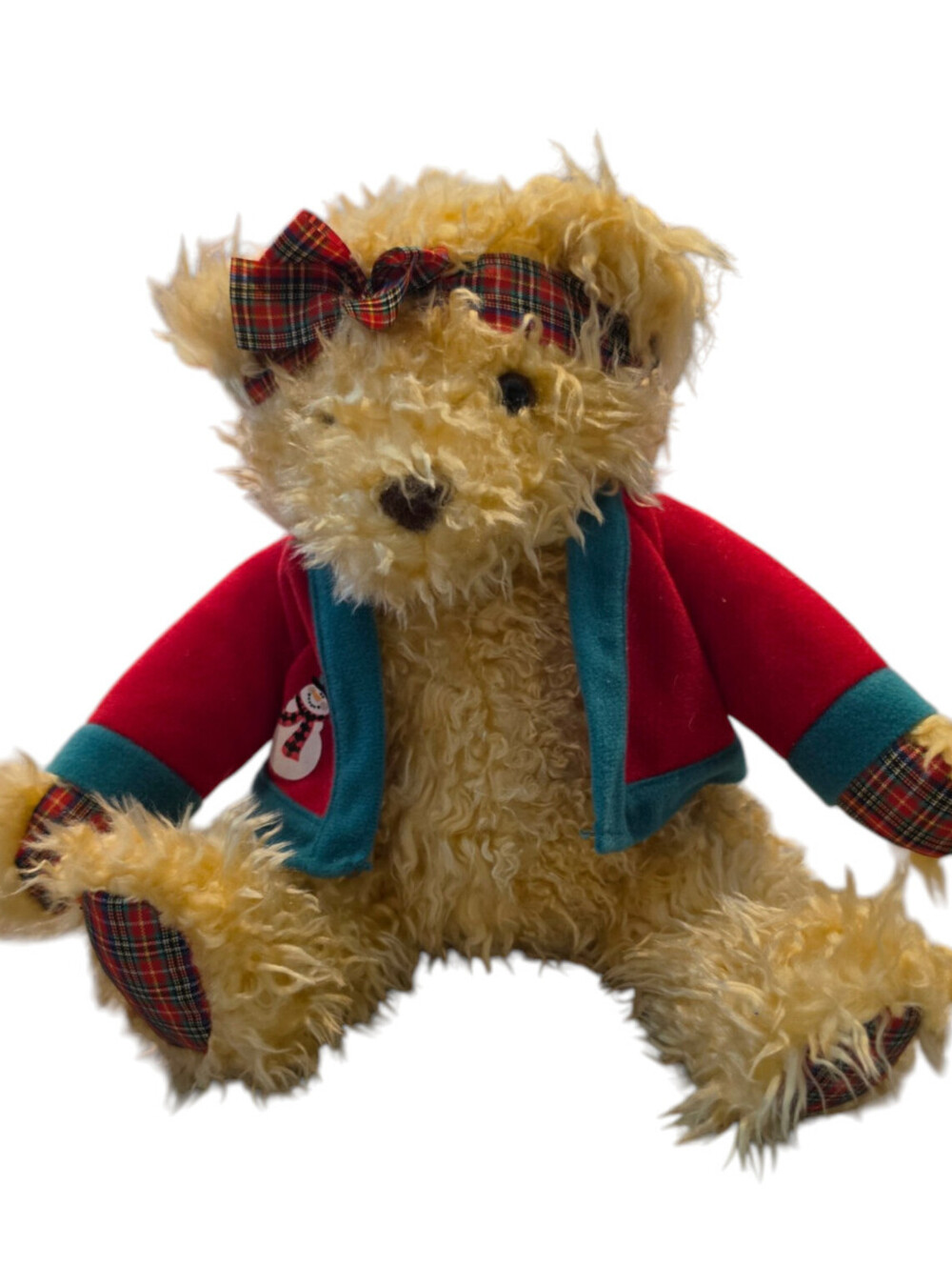 Hallmark Christmas 'Merrily Bear' Plush Stuffed Animal Sweater and Head Band